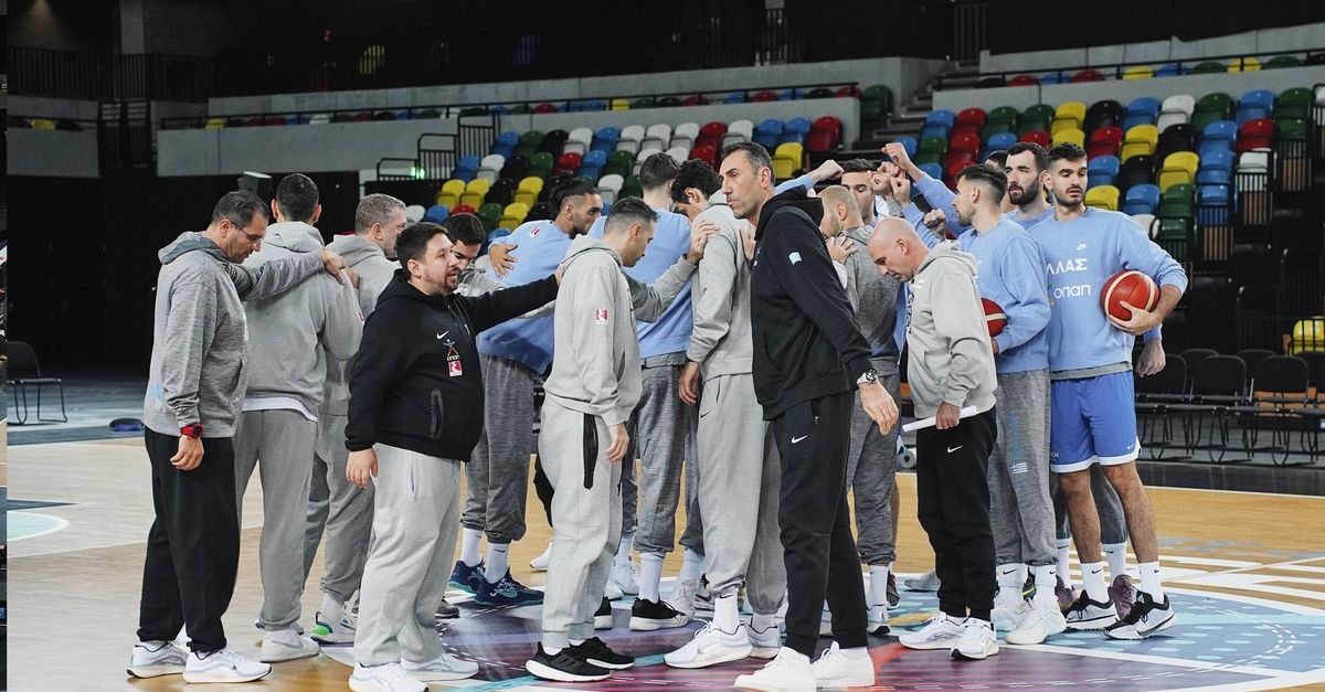 The lunch break at the Copper Box Arena before the match against Great Britain