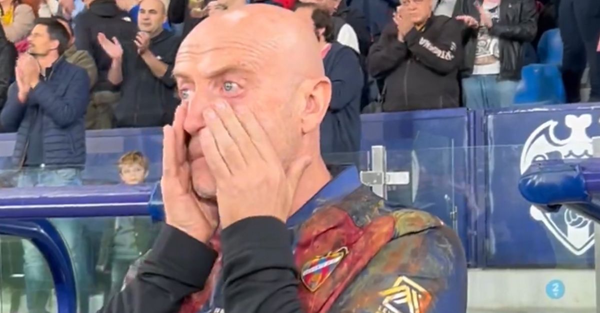 Levante coach’s emotional tears for victims of deadly floods in Spain