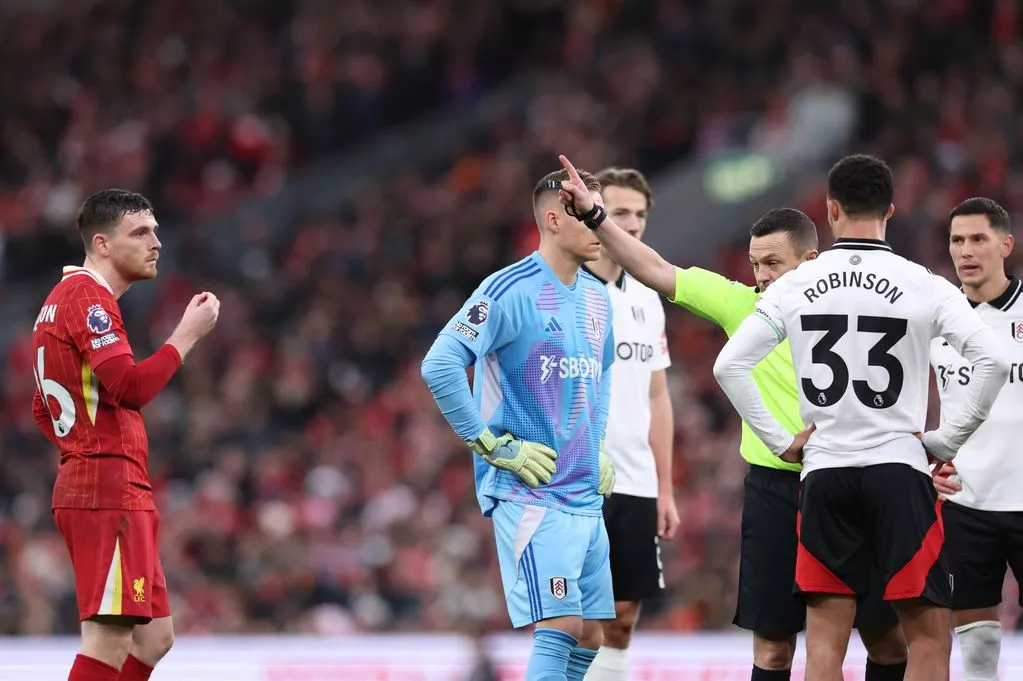 Former referee adds to Andy Robertson red card confusion after hearing ‘PGMOL party line blurted out’