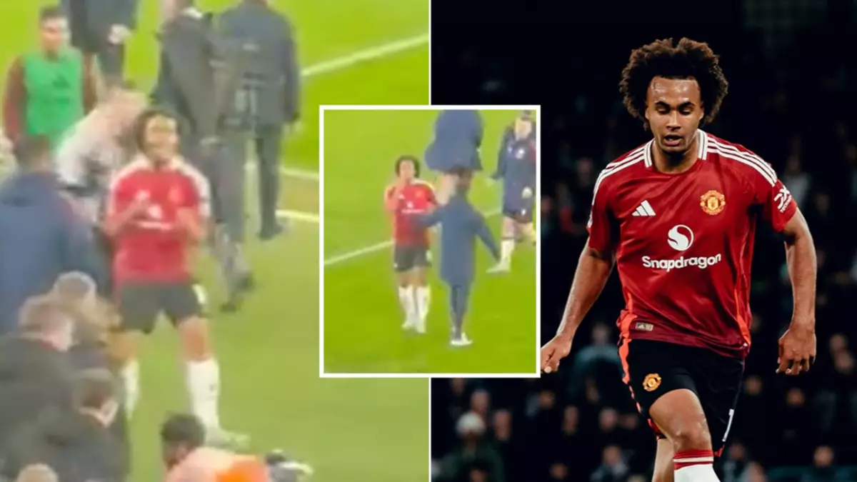 Man City fans are furious with Man United striker Joshua Zirkzee after sighting what he did after full time